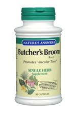 Natures Answer Kosher Butcher`s Broom 90 Vegicaps
